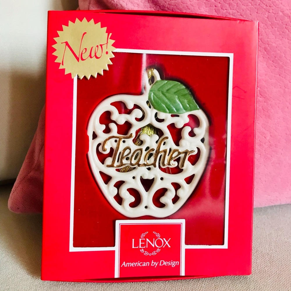 LENOX Apple Teacher Ornament